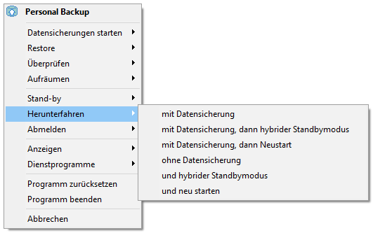 Herunterfahren