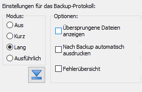 Protokolleinstellungen