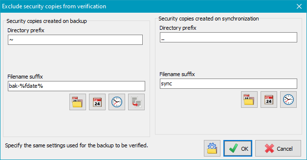 Security copies