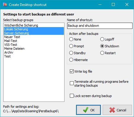 Edit shortcut