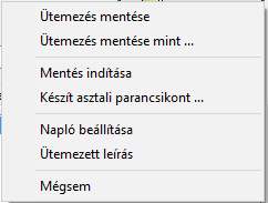 Task menu